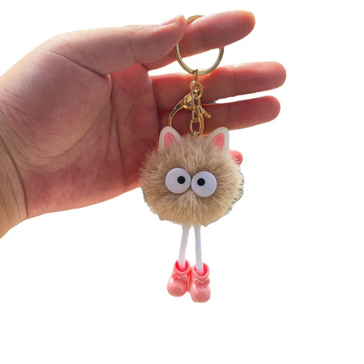 Wholesale Cute Cartoon Plush Doll Small Briquette Keychain